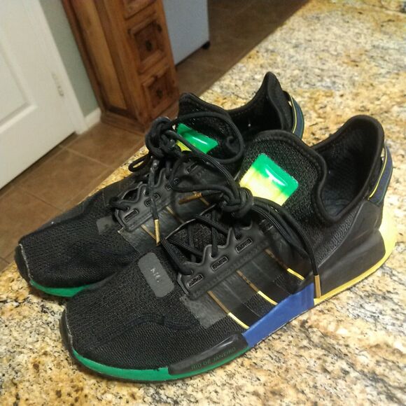 Adidas NMD R1 V2 Rio De Janeiro Brazil Black FY1255 Men's Size US 10.5 Running - Picture 4 of 12